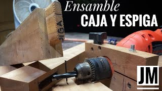 ENSAMBLE CAJA Y ESPIGA  Aprende a hacerlo  JM Carpintería [upl. by Nylecyoj944]