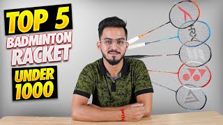 Top 5 Best Badminton Racket Under 1000 Rs [upl. by Cynthie]