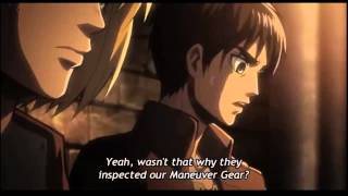 Annie is Female Titan Proof Shingeki no Kyojin 進撃の巨人  Attack on Titan Episode 24 [upl. by Biebel]