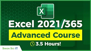 Microsoft Excel 2021365 Tutorial 35 Hours of Advanced Excel Training Course [upl. by Llerihs]