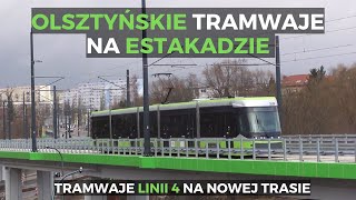 Tramwaje na estakadzie w Olsztynie [upl. by Annitsirhc]