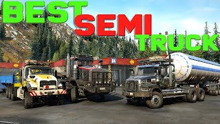 Best Semi Trucks In SnowRunner [upl. by Eruot]