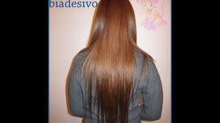 Capelli lunghissimi Extensions applicate con biadesivo  La mia esperienza [upl. by Ayhay]