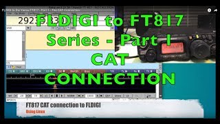 Linux FLDIGI to the Yaesu FT817 Tutorial  Part 1  The CAT Connection [upl. by Icam]