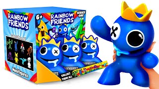 The LARGEST Rainbow Friends MYSTERY BOX NEW Blue CYAN Green Minifigures [upl. by Doris]