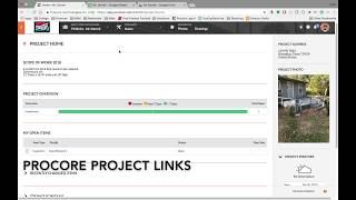 How to use Project Links on Procore [upl. by Sixele]