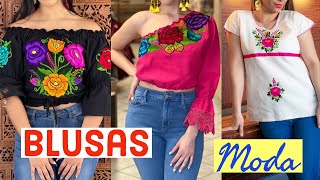 Hermosa blusas bordadas 😍blusa artesanal para fiestas patrias y para cualquier ocasiónmoda mexicana [upl. by Flanagan]