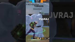 cs rank in 1vs 3 clutch in torgon freefire 1vs3clutch trending viralvideo freefireshorts kingf [upl. by Aslam]