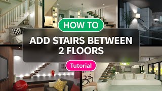 How to add stairs  Tutorial for beginners  Planner 5D [upl. by Iseabal658]