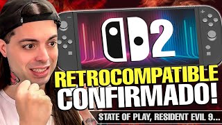 ¡DESVELADO Nintendo SWITCH 2 RETROCOMPATIBLE 100 y con MEJORAS  State Of Play [upl. by Lleira]