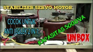 REVIEW  STABILISER SERVO MOTOR 5000 VA Untuk Anti Jeglek 2 in 1 [upl. by Aguie]