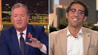 quotWhy Are You LAUGHINGquot  Piers Morgan Rips Into Man Who Tore Down Israeli Hostage Posters [upl. by Eisele177]