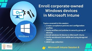 6 How to Enroll Windows 10 to Only in Intune MDM [upl. by Art]