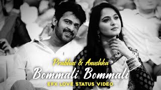 Bommali Bommali Song Prabhas Billa Trending Love song efx video WhatsApp status Telugu [upl. by Neeka]