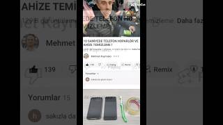 10 SANİYEDE TELEFON HOPARLÖR VE AHİZE TEMİZLEME [upl. by Llehsim]