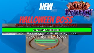 NEW HALLOWEN BOSS  King legacy Update 48 [upl. by Spiros18]