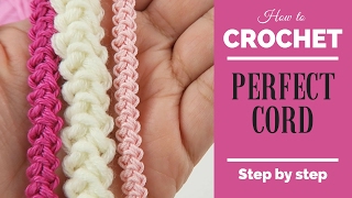 Crochet quick tip 0 Crochet tutorial for absolute beginners How to make a icord for a garland [upl. by Artinek]