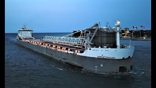 MANITOULIN  Downbound After Sunset Port Huron MIchigan 8212023 [upl. by Almeta]