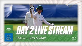 LIVE  Leicestershire v Sussex  LVInsurance County Championship  Day Two [upl. by Ingles520]