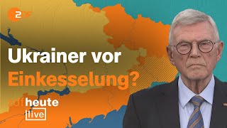 Kiews Truppen vor Einkesselung in der Ostukraine ExNatoGeneral Ramms bei ZDFheute live [upl. by Chaudoin]