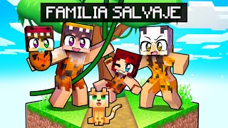 ¡FAMILIA SALVAJE en MINECRAFT 💖👨‍👩‍👧🦁 FAMILIAS vs FAMILIAS FranciscoGames [upl. by Levan]