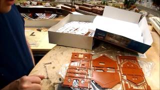 Assembling the HOscale Walthers City Station kit part 1 [upl. by Orgalim]