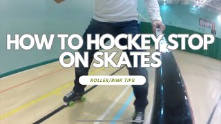 How to Hockey Stop on Quad Skates For Roller Derby [upl. by Graeme]