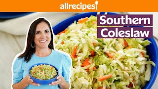 How to Make Southern Coleslaw  Get Cookin  Allrecipescom [upl. by Eilarol]