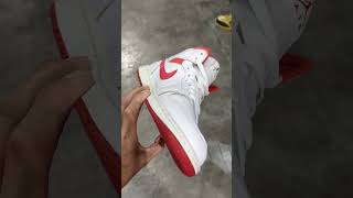 Air Jordan 1 Mid SE WhiteLobsterDune RedSailVachetta Tan shorts [upl. by Airdnekal]