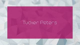 Tucker Peters  appearance [upl. by Dnalra]