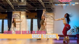 TUTORIAL BLACKPINK JENNIE  Sad Girlz Luv Money Amaarae Dance Tutorial mirrored and slowed [upl. by Ikkin]