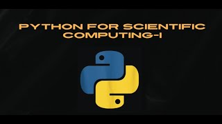 Python for Scientific ComputingI Handson Exercise I [upl. by Tuinenga]