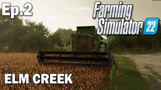 SORGHUM HARVEST  FIRST HARVEST  Farming Simulator 22 Timelapse EP2  FS22 Elm Creek Timelapse [upl. by Rehsa]