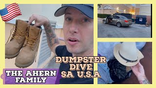 FREE BOOTS IN DUMPSTER AT LA FITNESS GYM  UPDATE LIFE IN THE USA [upl. by Urba]