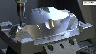 Mastercam 2021 Machining Mold Core amp Mill 5 Axis Machining  DMU 65 CNC Machine [upl. by Noby]