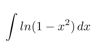 Integral of ln1x2 by parts  partial fraction decomposition [upl. by Obidiah]