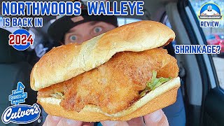 Culvers® Northwoods Walleye Fish Sandwich Review 🐟  Is It Shrinking  theendorsement [upl. by Nitneuq]