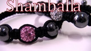 Beading DIY  Shamballa bracelet [upl. by Haines299]