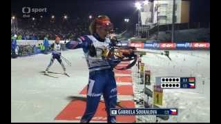 lHDl ČT4 SP biathlon 2015 NMNM  mixed relay [upl. by Demetris]