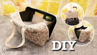 🚀 DIY Travel Bag with Trolley Sleeve  How to make a Carry On Underseat Luggage [upl. by Hodges255]