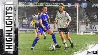 HIGHLIGHTS  Derby County Women Vs Leicester City Women [upl. by Asilehc591]