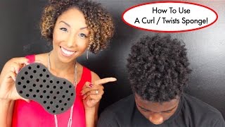 How To Use A Curl  Twists Sponge Tutorial For Long Natural Hair  BiancaReneeToday [upl. by Kobe]