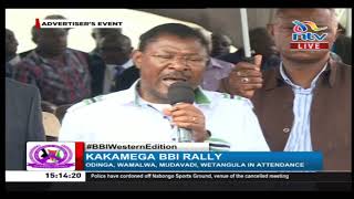 BBI in Kakamega Moses Wetangulas moving speech at Bukhungu stadium [upl. by Rekyr]