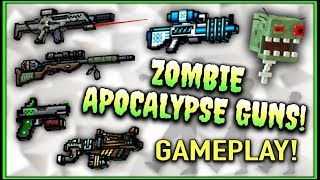 Pixel Gun 3D  Zombie Apocalypse Weapon Gameplay [upl. by Amary]