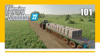 Mountain of WOOL and PRODUCE  10 Mil Farm No Mans Land EP101  Farming Simulator 22 [upl. by Treat]