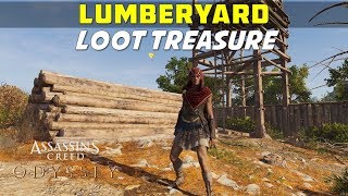 Lumberyard  Loot Treasure Location  Kephallonia Islands  AC ODYSSEY [upl. by Lorrimor845]