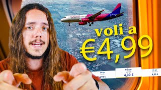 VOLI A €499 ✈️ come trovarli e come funzionano le compagnie LOW COST [upl. by Callan520]