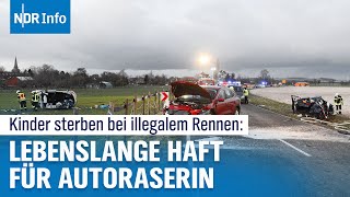 Raserprozess Barsinghausen Lebenslang für tödliches Autorennen  Urteil sorgt für AufsehenNDR Info [upl. by Krever173]