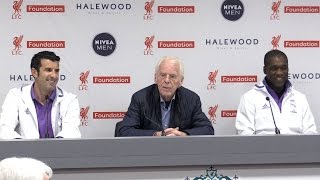 Liverpool 43 Real Madrid  Press Conference With Real Madrid Legends Figo Seedorf amp Beenhakker [upl. by Nnylyahs]