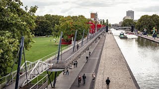 Canal de lOurcq Espaces du parc vidéo Vidéo [upl. by Mignon]